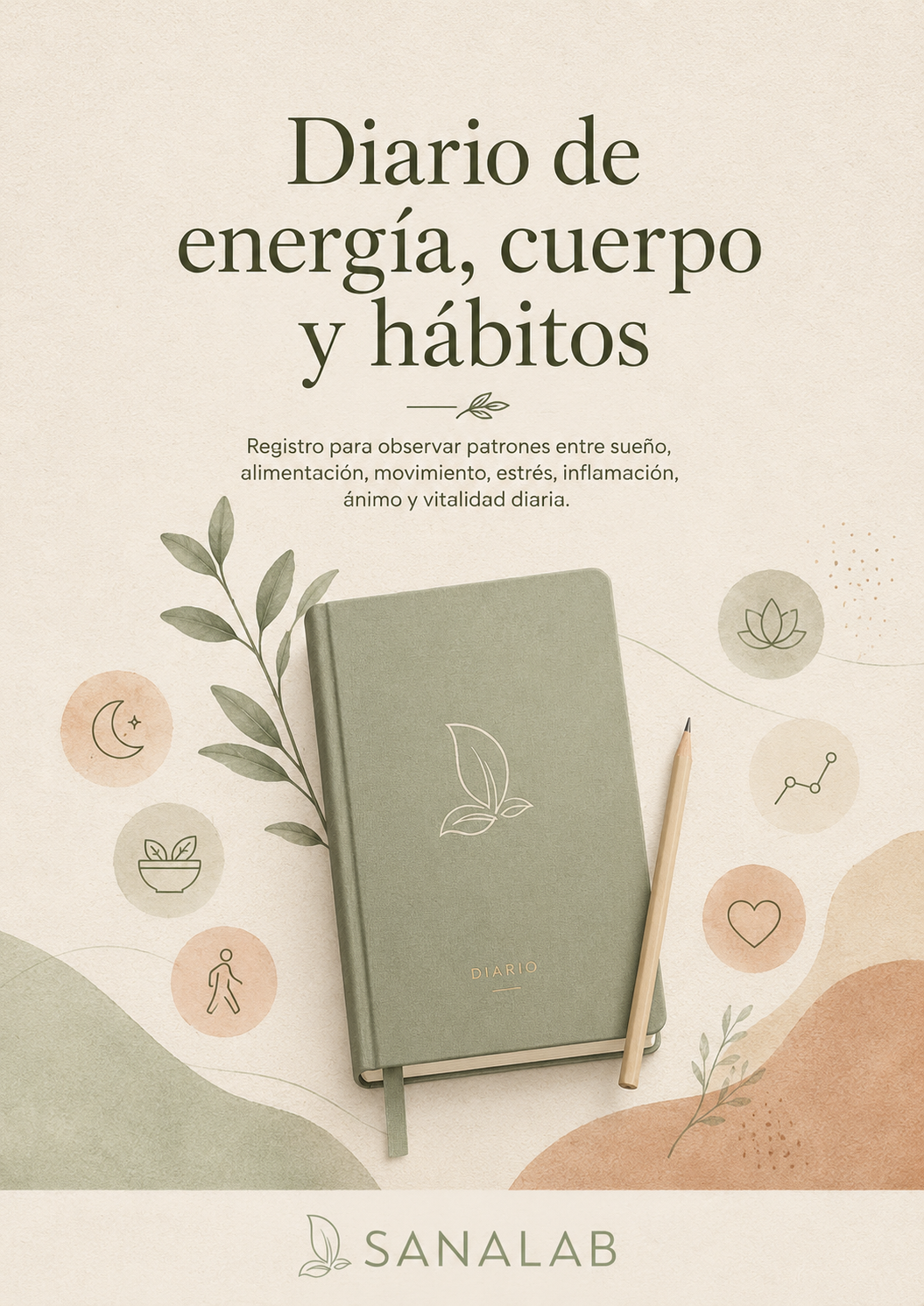 Portada de Diario de energía, cuerpo y hábitos